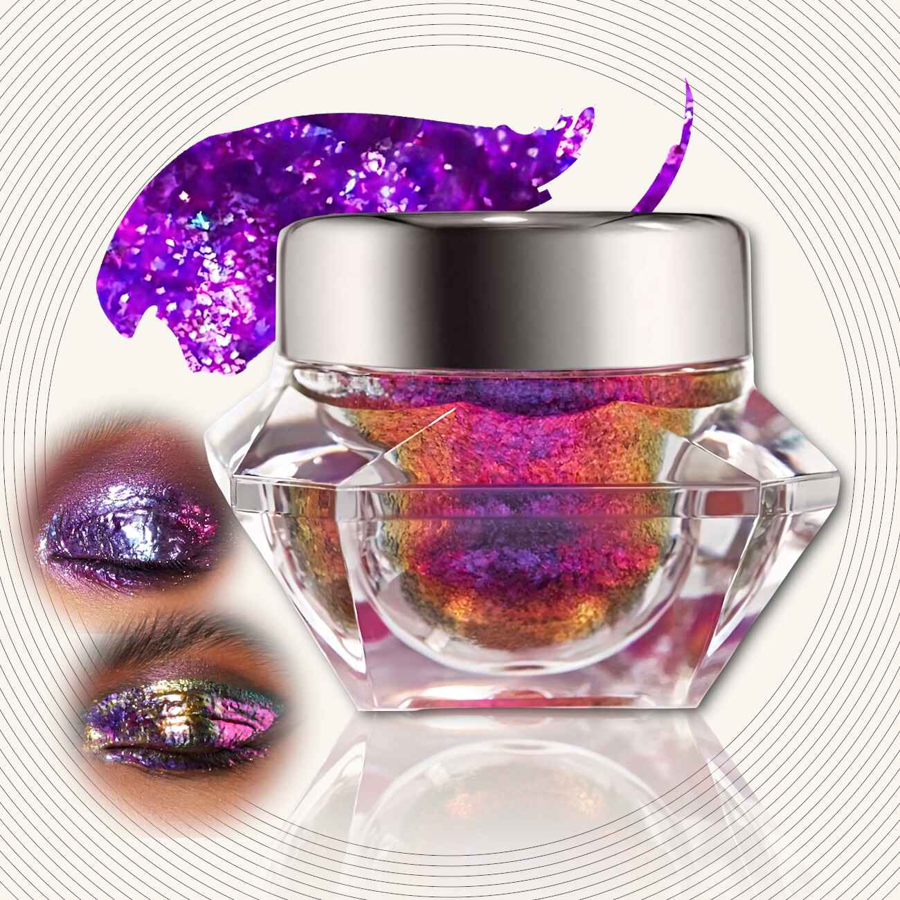 glitter skia Infinite Chrome Flakes superstar