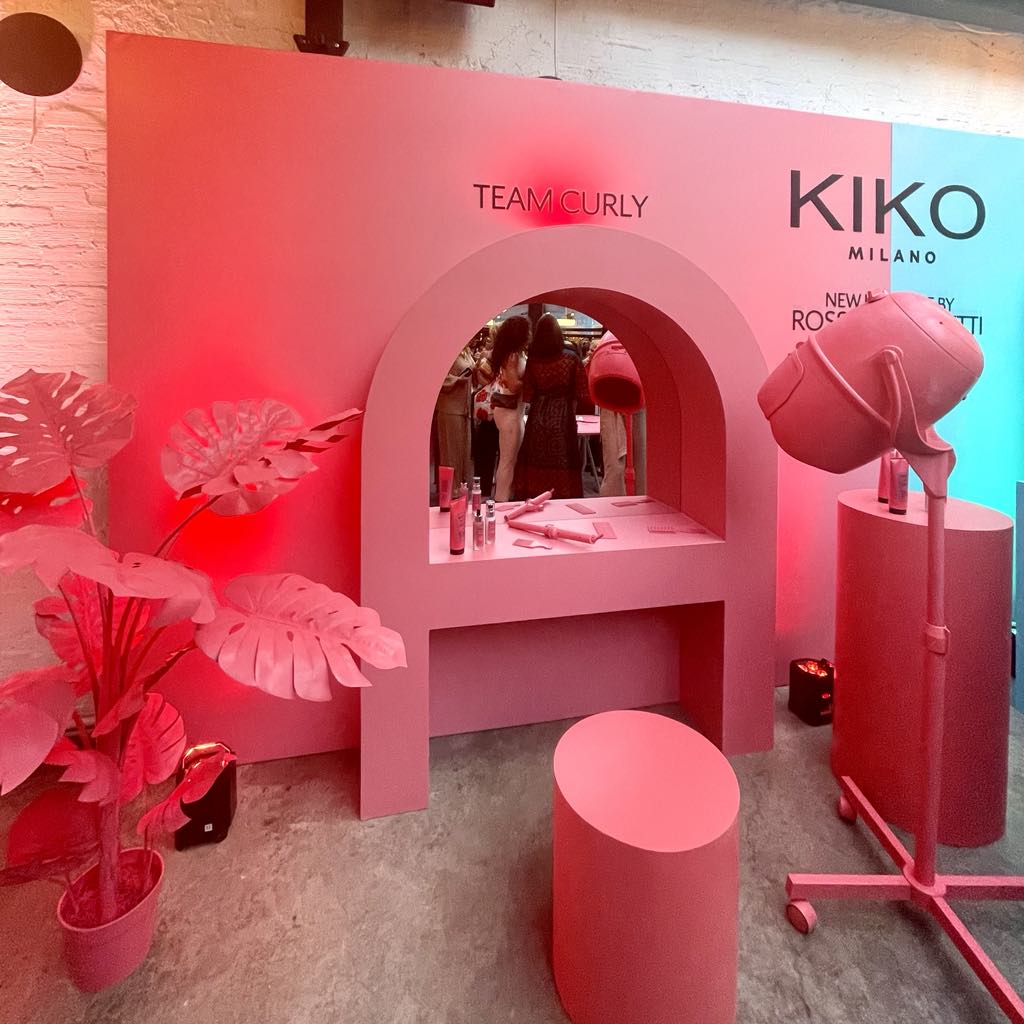kiko milano haircare product launch event