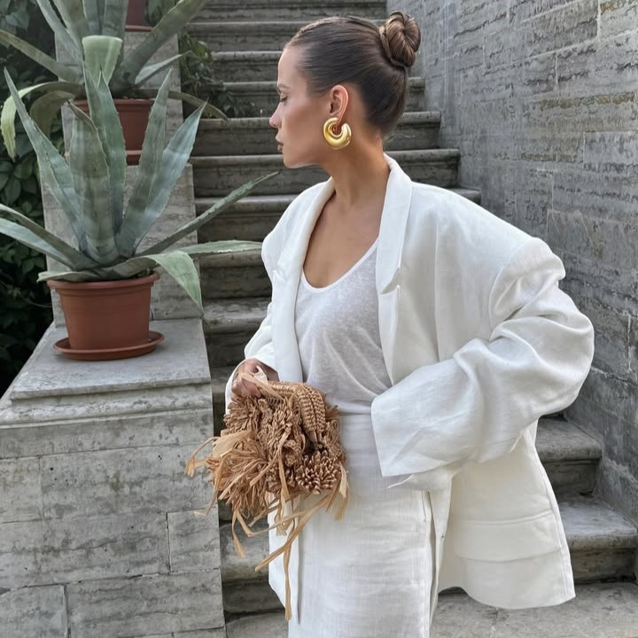 6 looks με λινό σακάκι για τις καλοκαιρινές βραδιές