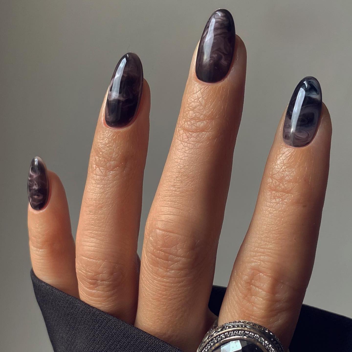 black marble nails nail blisss