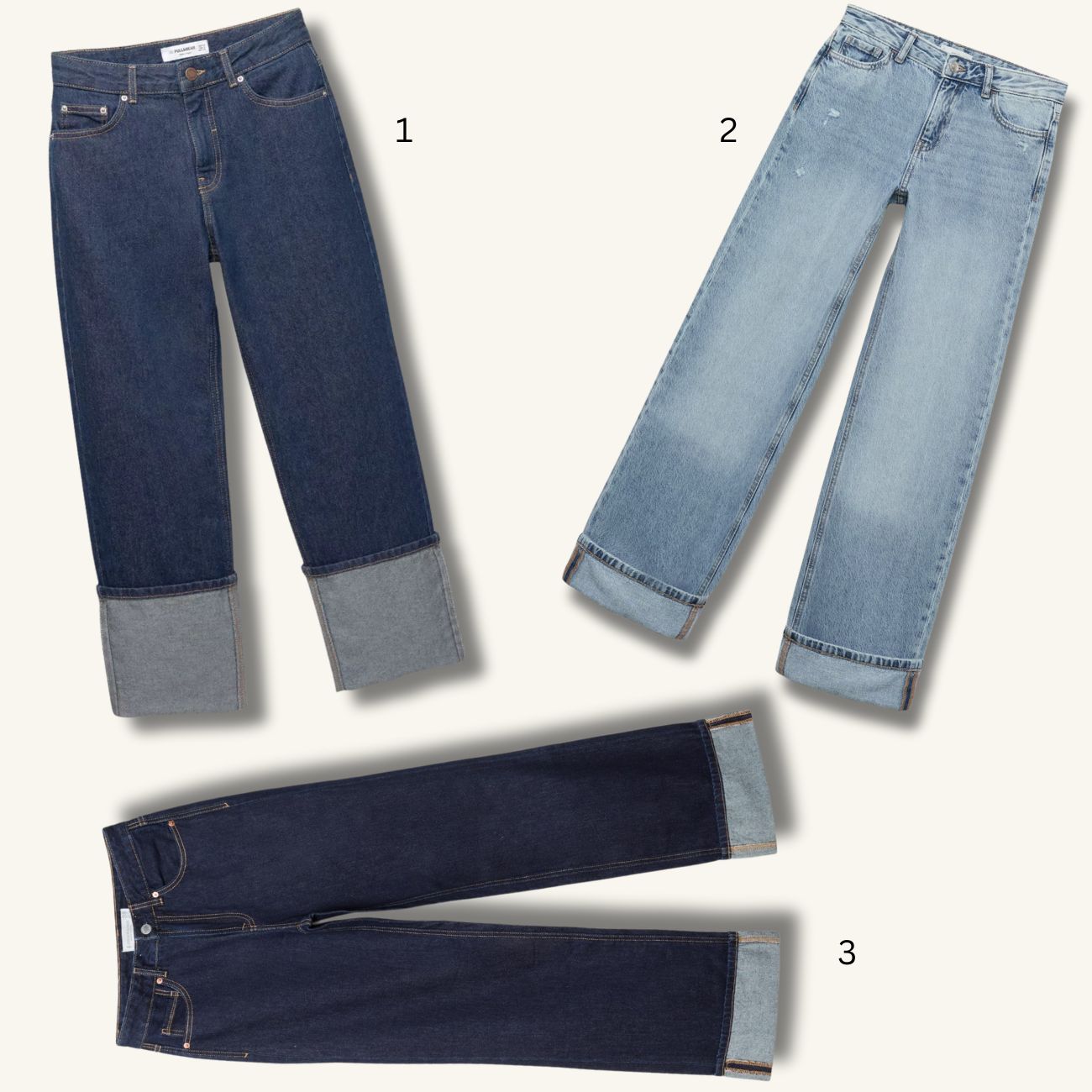 CUFFED JEANS