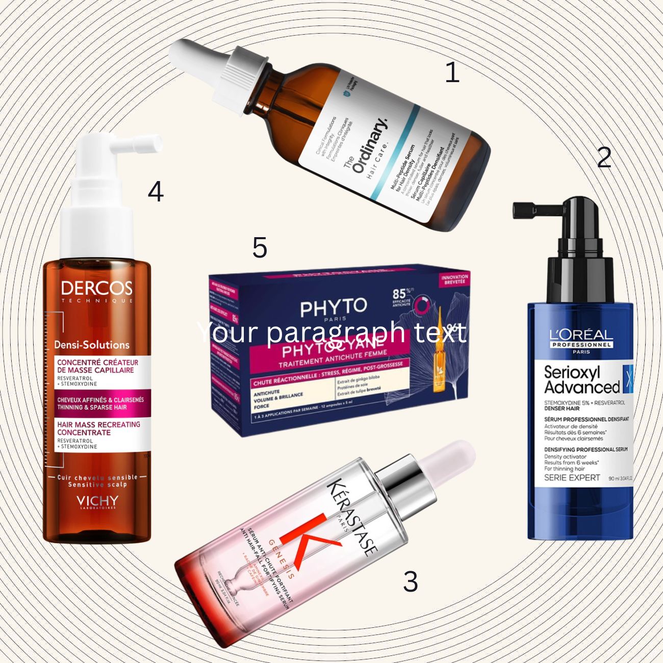 oroi mallion kerastase loreal professionnel vichy the ordinary phyto