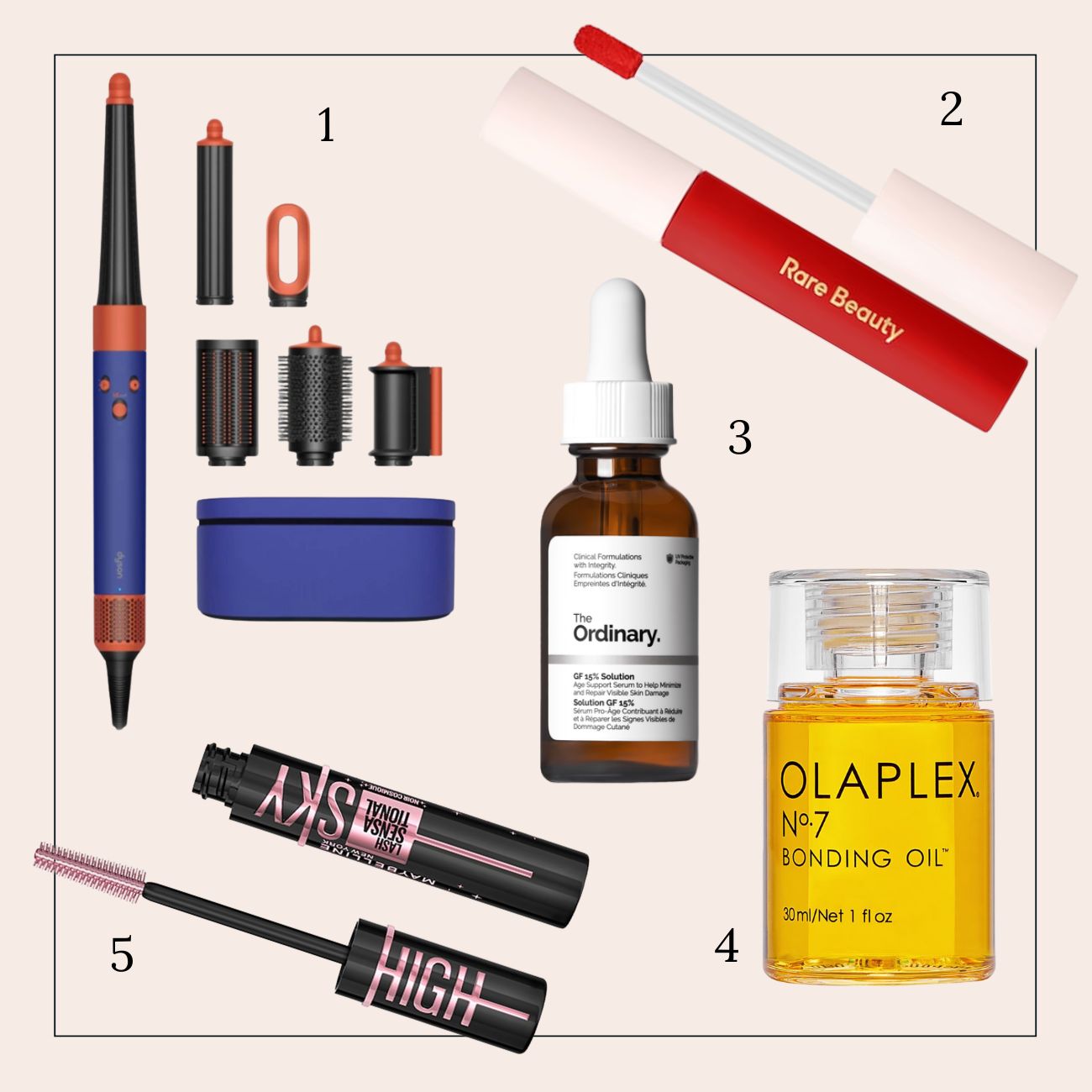 Instagram The Ordinary Dyson maybelline rare beauty olaplex
