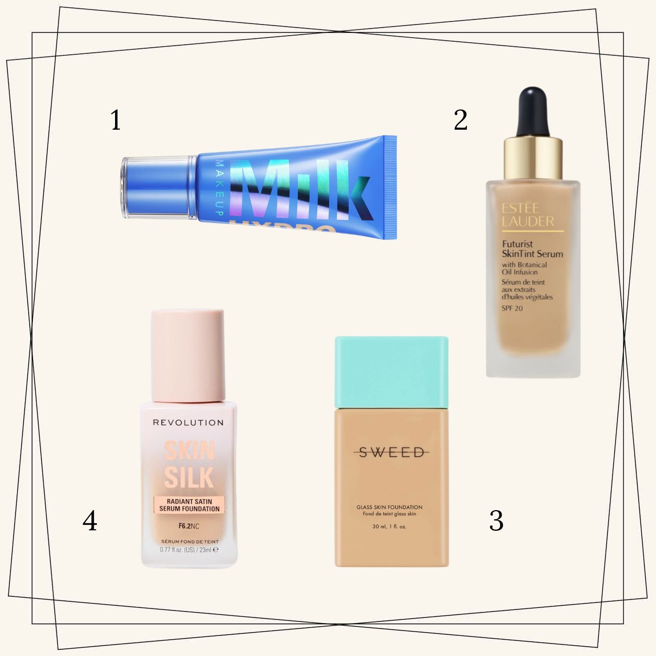 mavrisma estee lauder sweed milk makeup Revolution foundations