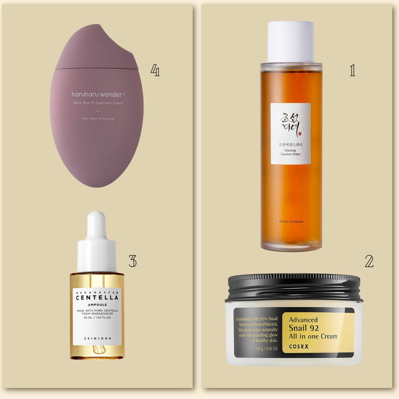 korean beauty beauty of joseon haruharu cosrx skin1004