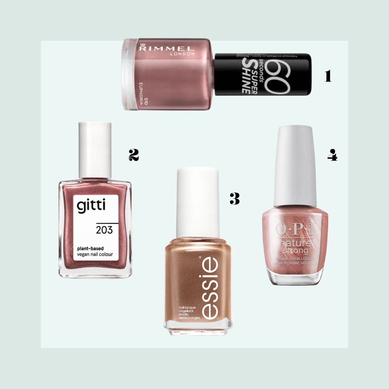 rose gold manicure
