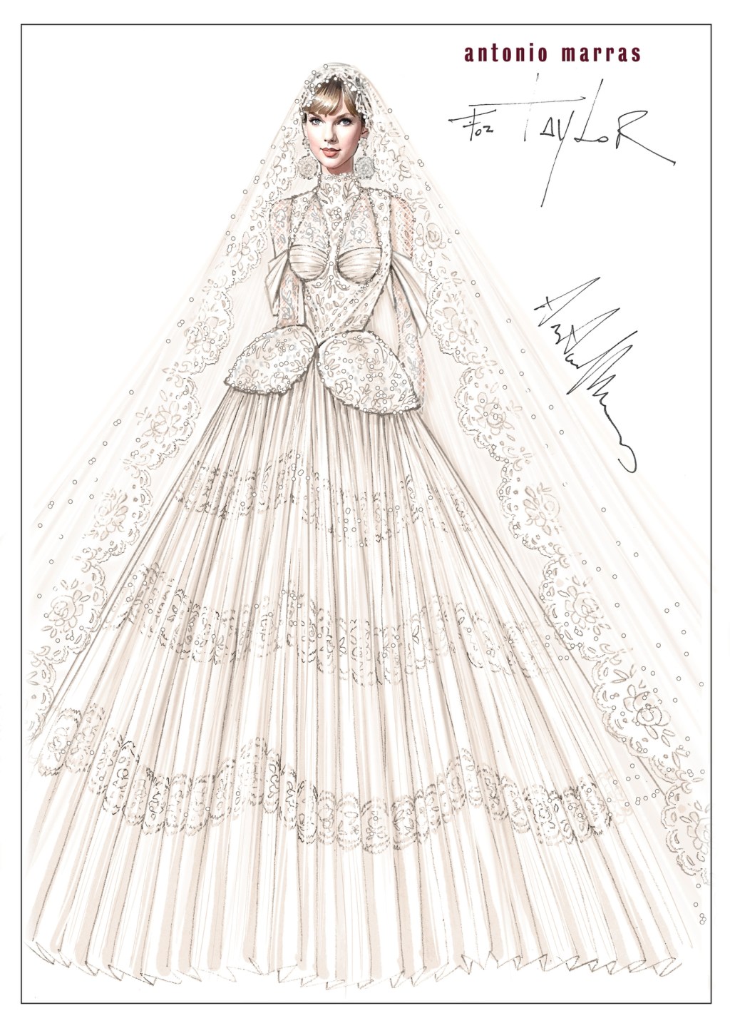 ΤΟ ΝΥΦΙΚΟ ΠΟΥ ΠΡΟΤΕΙΝΕΙ Ο ΟΙΚΟΣ ANTONIO MARRAS ΓΙΑ ΤΗΝ TAYLOR SWIFT