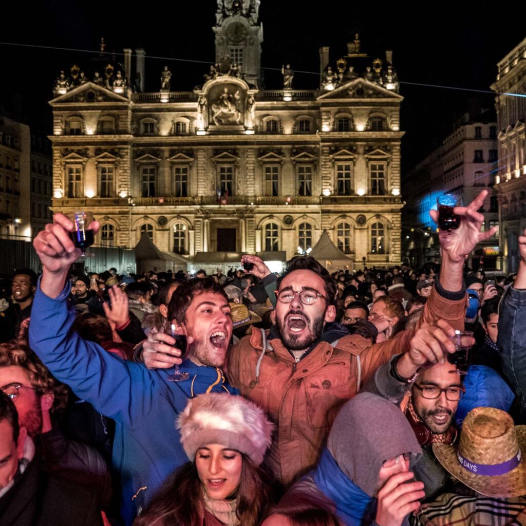 Ceremony of the 'Beaujolais Nouveau' in Lyon