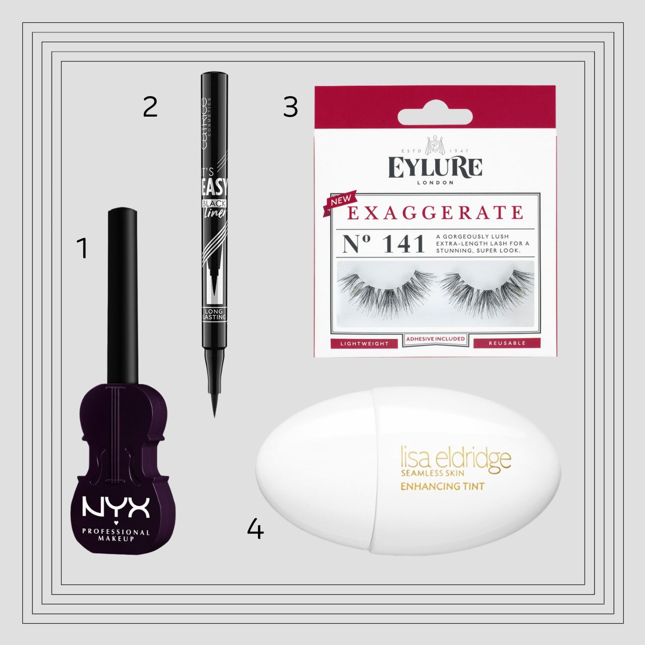 eyeliner look nyx lisa eldridge catrice eylure