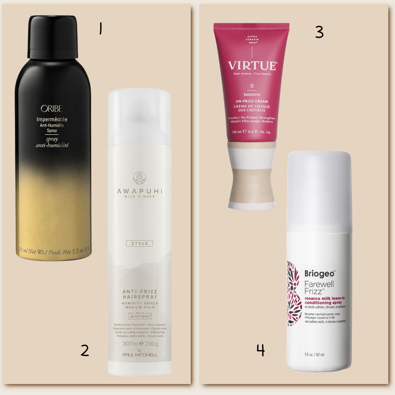frizarisma paul mitchell briogeo virtue oribe