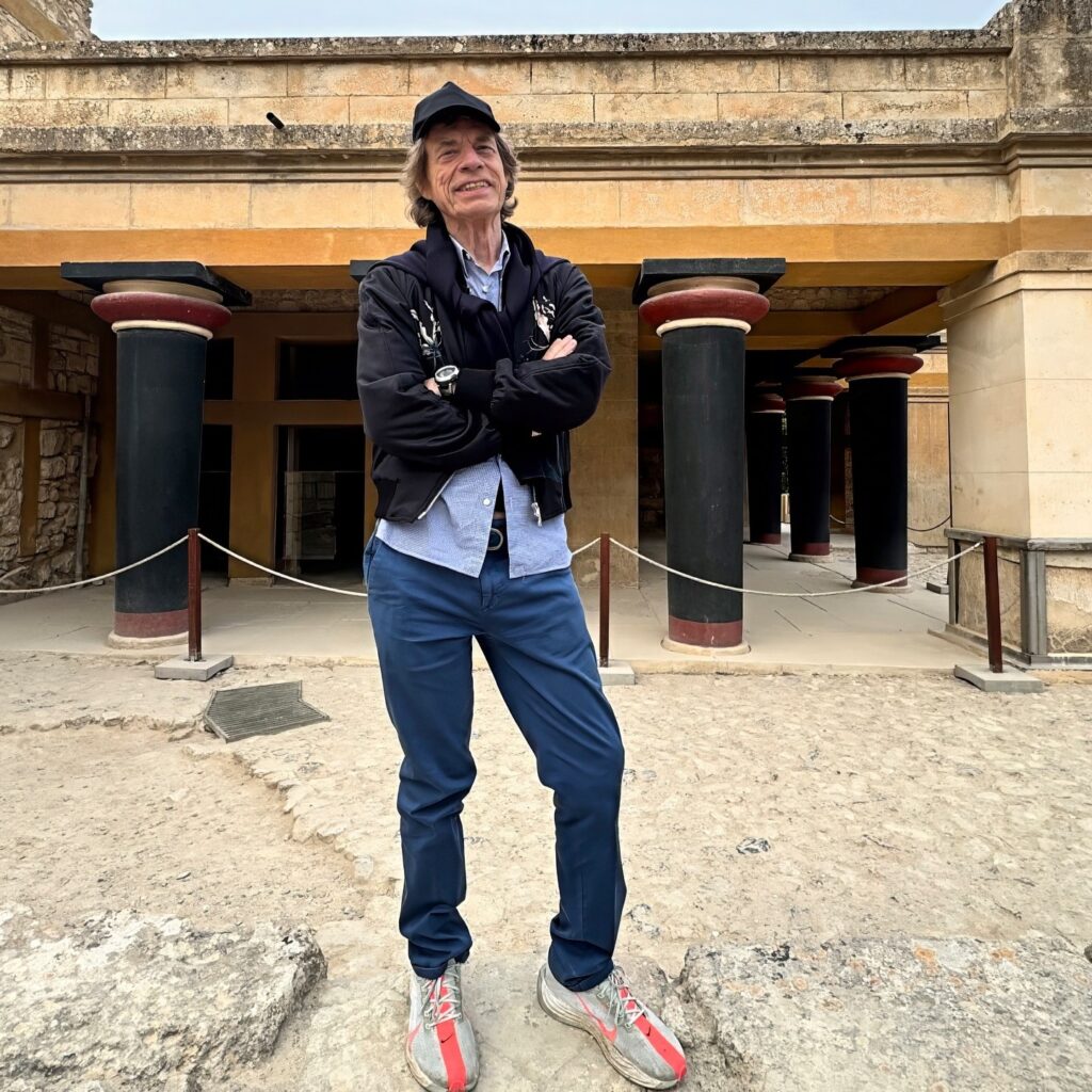 Mick Jagger: Δημοσίευσε φωτογραφίες από την Κνωσό