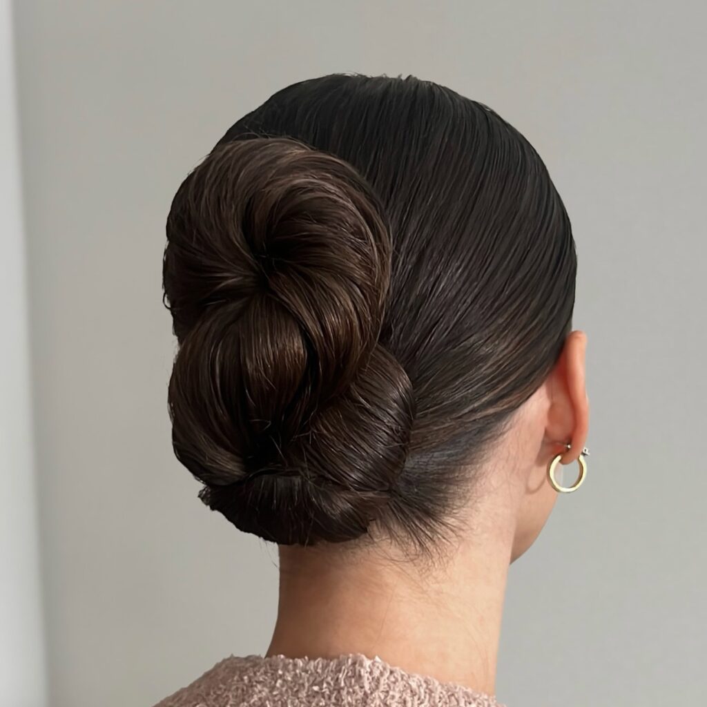 sleek bun erikataft