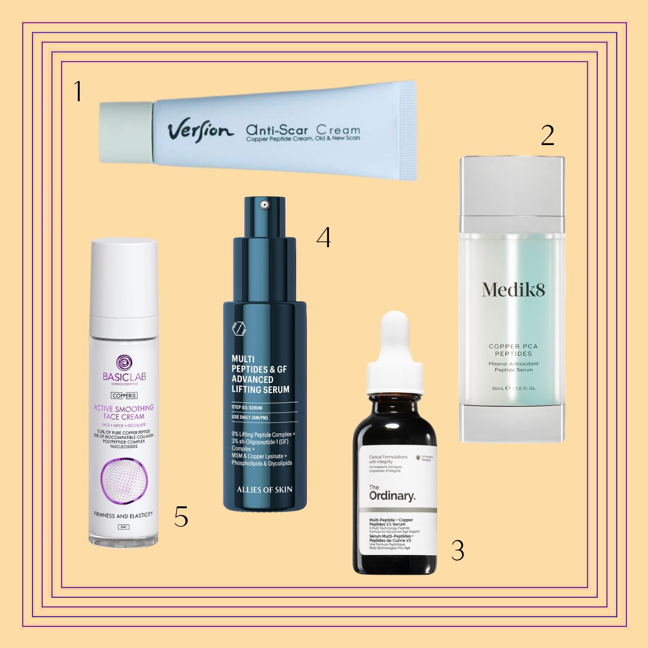 peptidia xalkou version medik8 the ordinary allies of skin basiclab