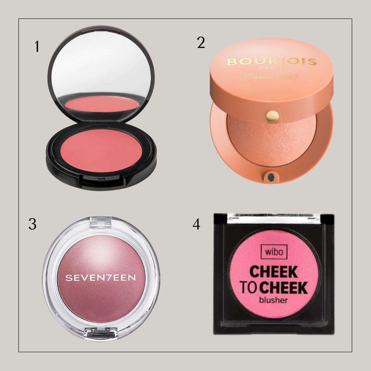 rouz blush bourjois wibo seventeen wabi