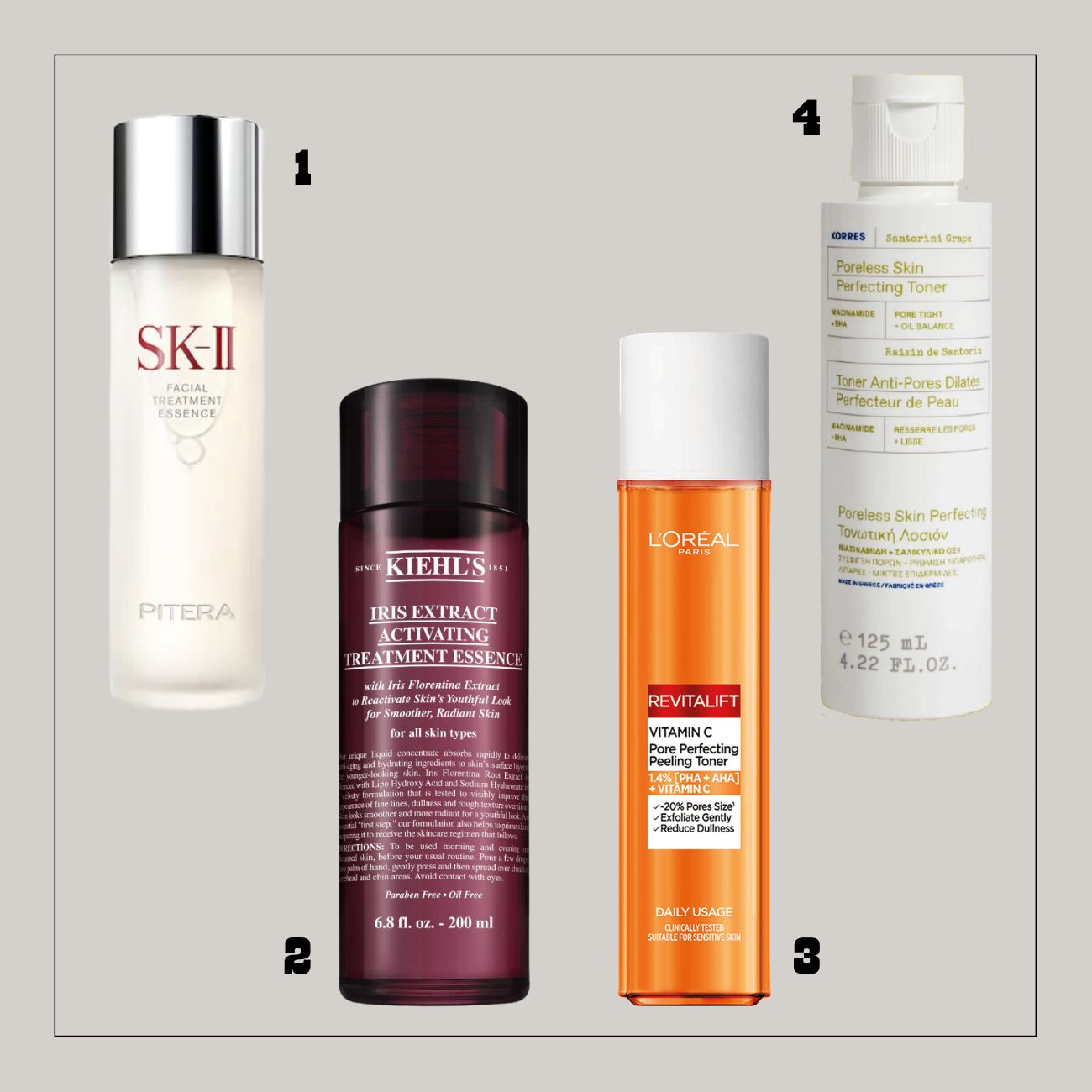 toner korres kiehls loreal paris skii