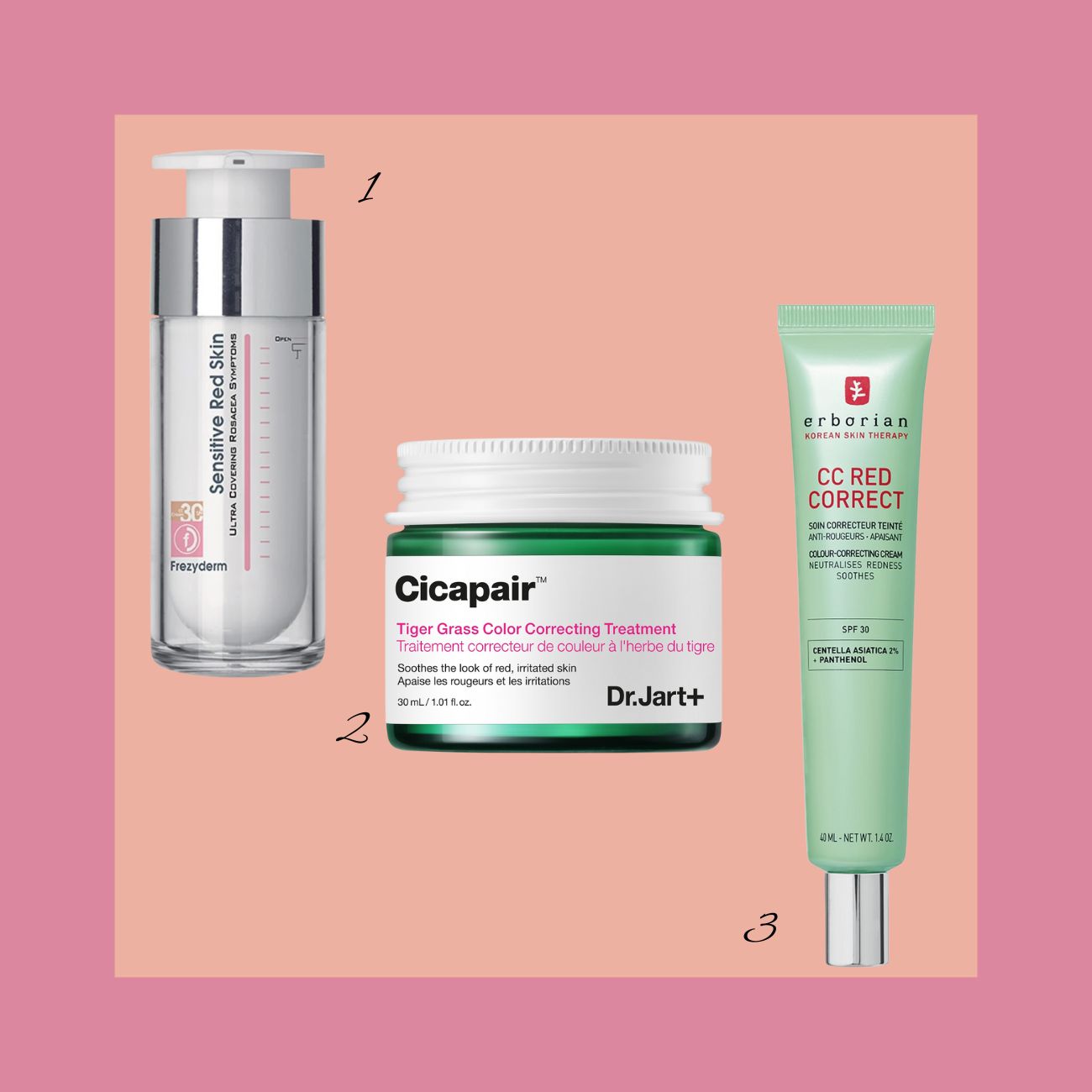 kokkiniles sto prosopo frezyderm erborian dr.jart