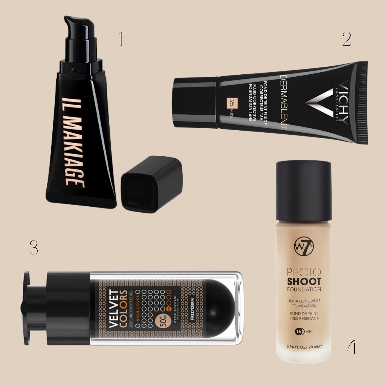 makeup makras diarkeias il makiage vichy frezyderm W7