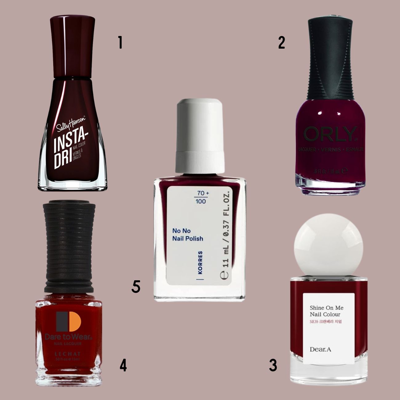 vyssini verniki nyxion sally hansen korres orly dear.A le chat