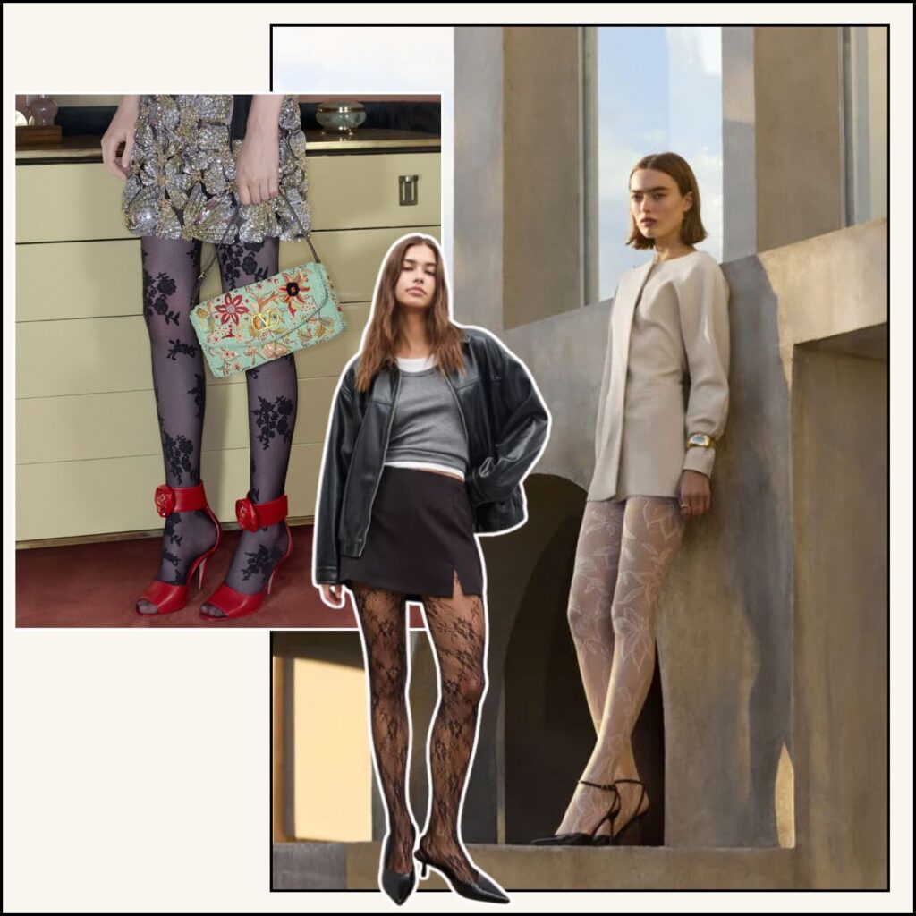 Δαντελένια καλσόν: Το micro trend που φωτίζει τον χειμώνα