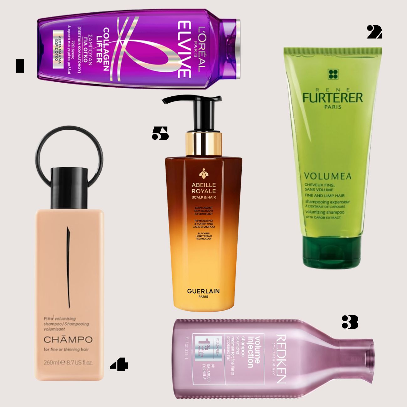 sampouan gia ogko elvive champo guerlain furterer redken