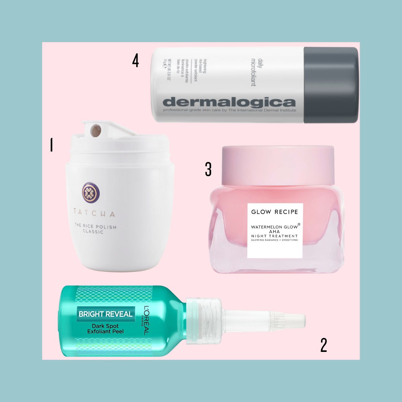 apolepisi dermalogica tatcha glow recipe loreal paris