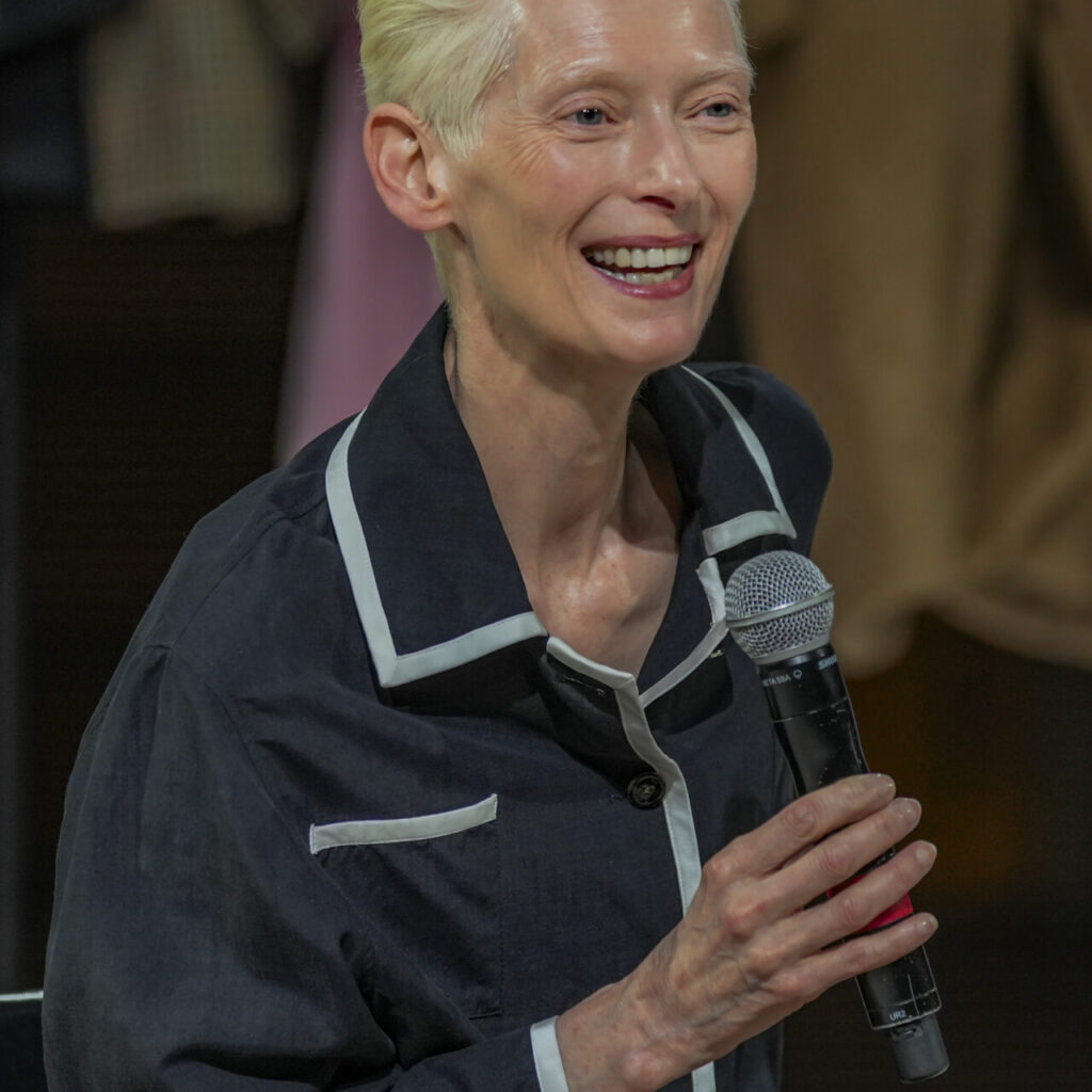Tilda Swinton On Going Press Conference©Andreas Simopoulos for Onassis StegiDSC05337
