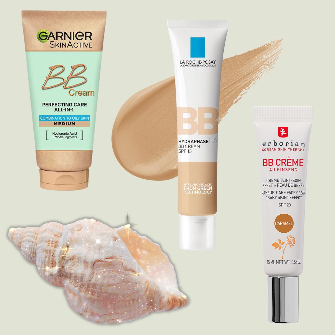 bb cream me SPF garnier la roche posay erborian