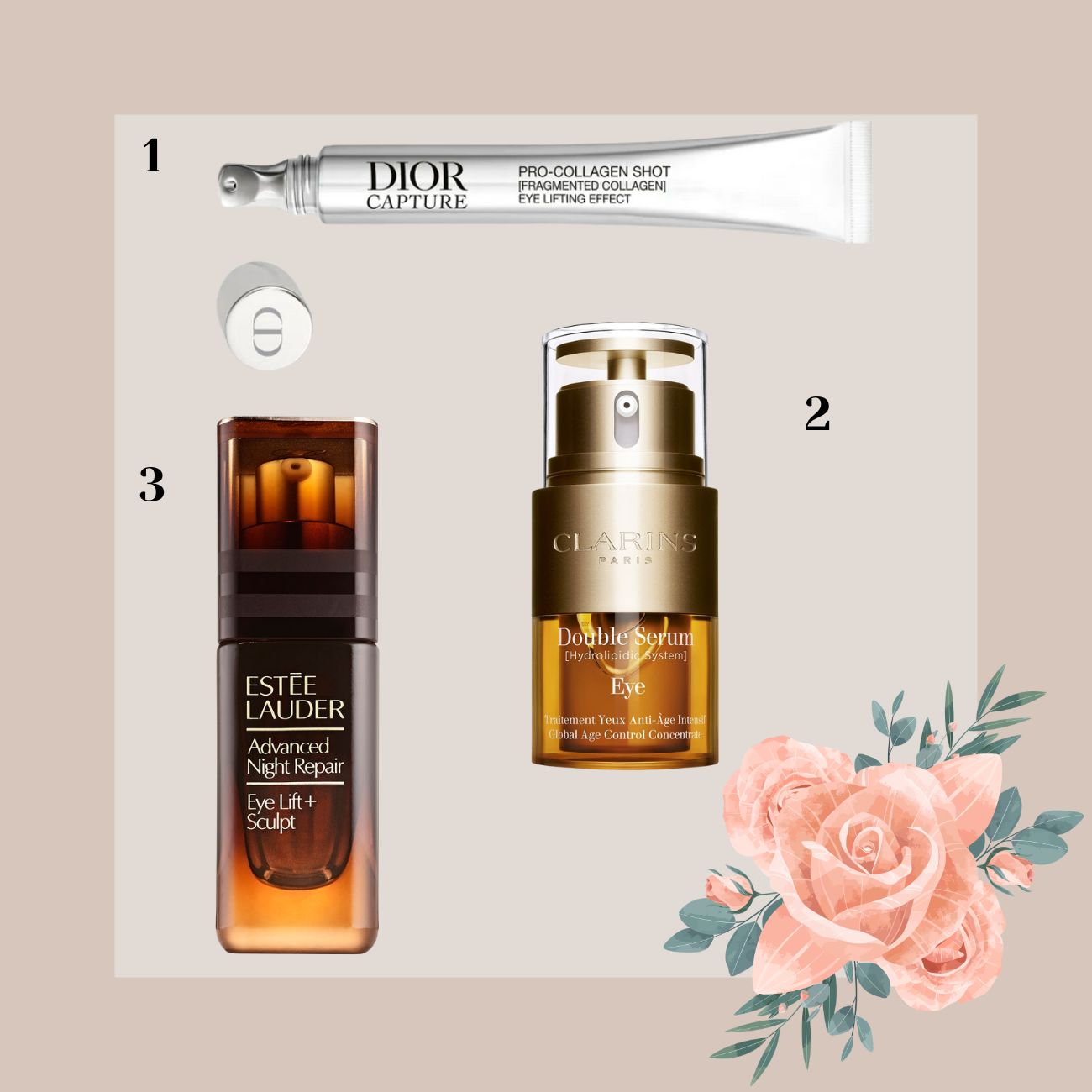 oros mation estee lauder clarins dior