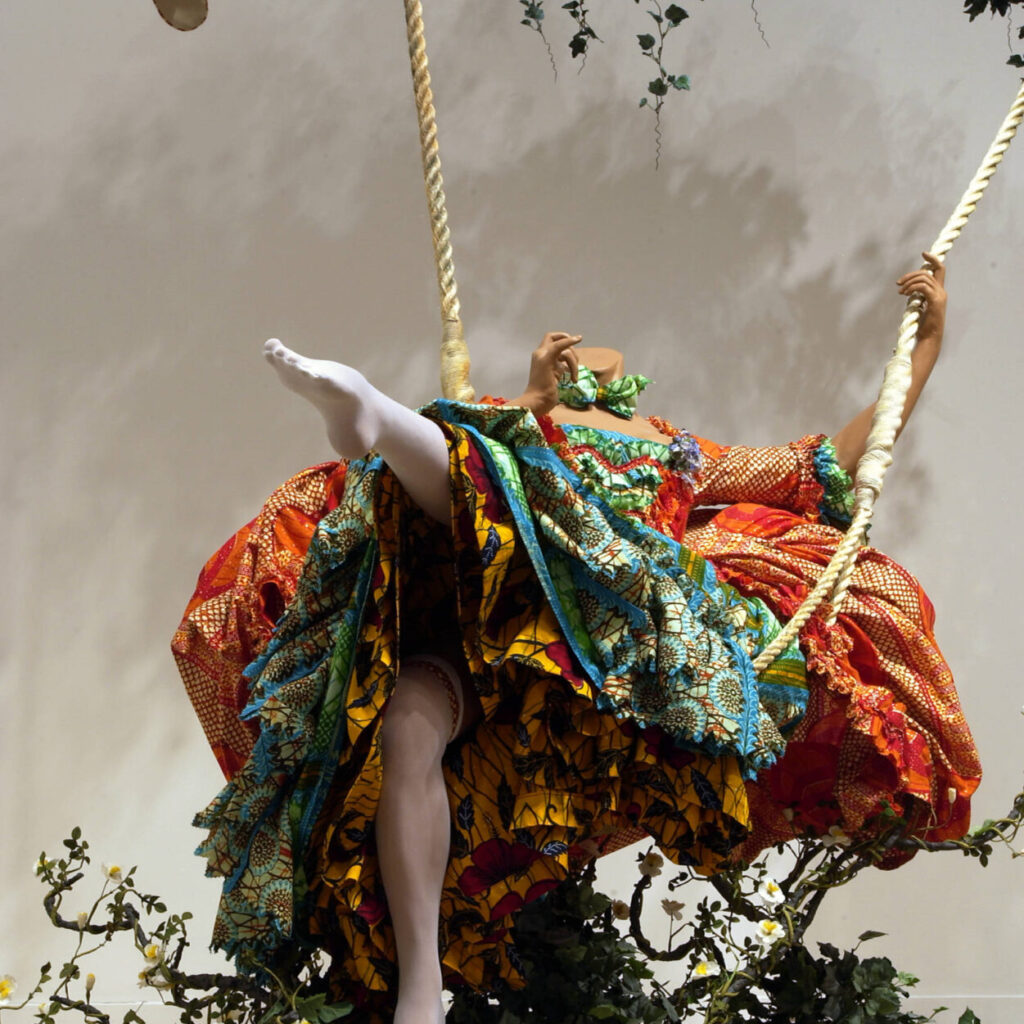 16. Yinka Shonibare, The Swing (after Fragonard) 2001. (c) Yinka Shonibare. Tate.
