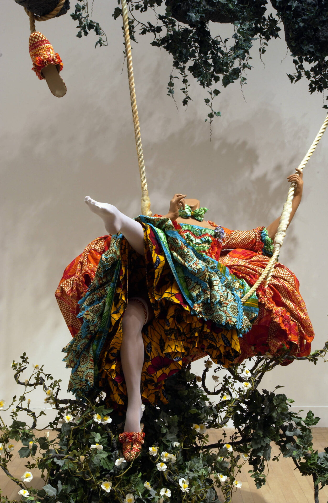 16. Yinka Shonibare, The Swing (after Fragonard) 2001. (c) Yinka Shonibare. Tate.