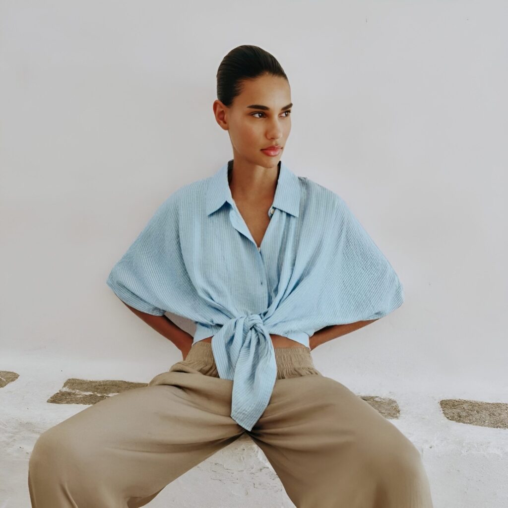 cropped πουκάμισο zara (3)